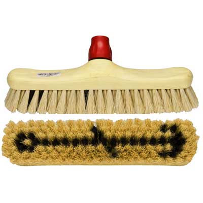 Schuurborstel Tampico met steelhouder - 30 cm